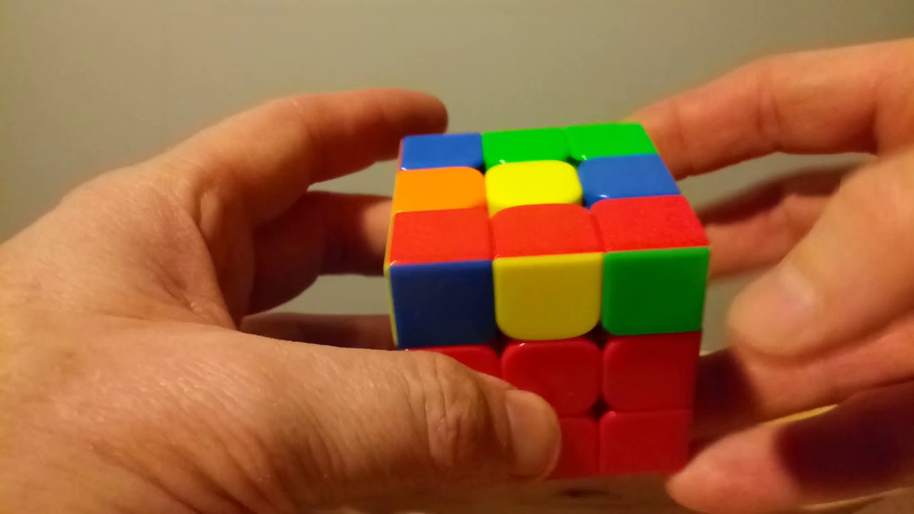 SOLVING THE YELLOW CROSS ON THE 3X3 RUBIKS CUBE YouTube