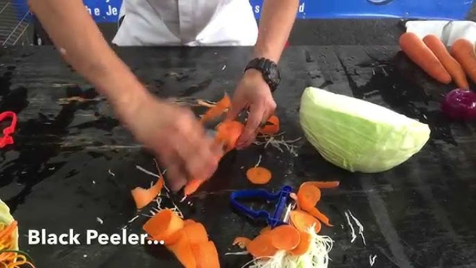 The Pampered Chef Peeler Set. Julienne Peeler Demo. #julienne #goforit