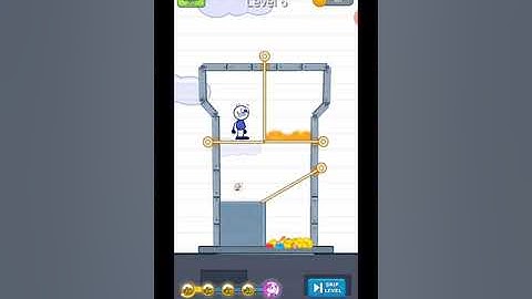 Pencil Boy - Pull The Pin Rescue Princess Level 6,7,8,9,10 WalkThrough Solution