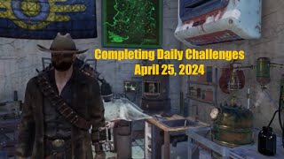 Fallout 76 Completing Daily Challenges For April 25, 2024 Quick Easy Guide - Double Score Weekend