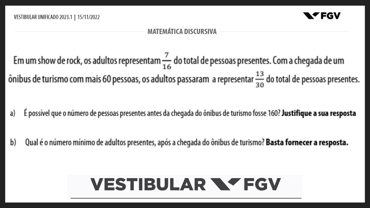 MATEMÁTICA FGV 2023 - Q2 - DISCURSIVA
