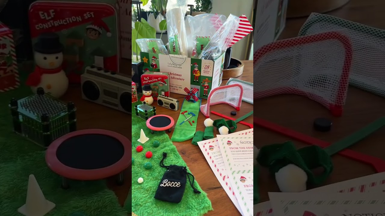 Elf ideas kit filled with props and accessories to make every morning surprise easy and fun