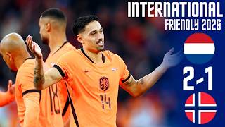 Netherlands vs Norway | 2-1 | Highlights | International Friendly 2026 | Netherlands Norway