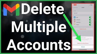 how to remove multiple gmail accounts from iphone