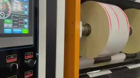 Adhesive Paper Roll Slitting Rewinding Machine With Automatic Unloading And Knife Positioning System