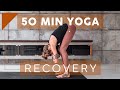 50 min yoga for athletes on recovery days  breathe and flow yoga