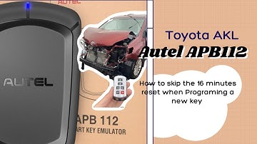 Autel APB112 - How to program Toyota /Lexus smart keys (AKL ) without a reset
