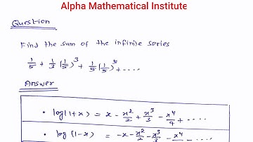 Finding the sum of the series using logarithmic series