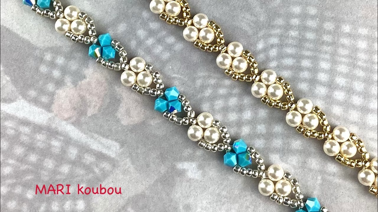 Make a bracelet using your favorite 4mm pieces - YouTube