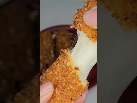 Crispy Mozzarella Sticks Recipe: The best Cheese Pull #shorts