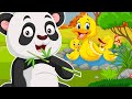 Five little ducks  fruity panda nursery rhymes  kids songs