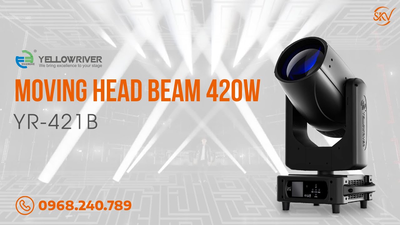 Đèn Moving Head Beam 420W I YellowRiver YR-420B YouTube player