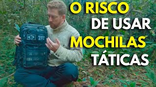 Cuidado ao usar mochilas táticas!!!