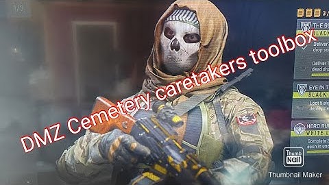 DMZ Cemetery caretaker toolbox location