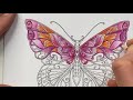 LIVE COLOURING - BUTTERFLY GREETINGS CARD