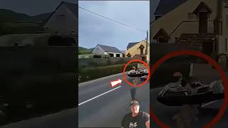 Sidecar Takes Off and Crashes at the Isle of Man TT! 😱🏍️