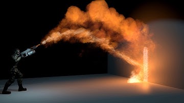 Blender - Flamethrower Effect