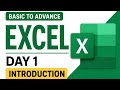 Excel Full Course Day 1 | Excel Introduction for Beginners in Hindi 🔥