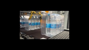 1500ml mineral water heat shrink wrapping machine,output 45-50 packs per minute #packagingmachine