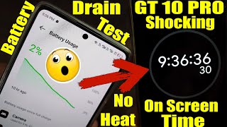 infinix gt 10 pro 100% to 0% complete battery drain test | socking on screen time