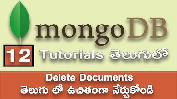 MongoDB Delete Documents in Telugu | #12 | Sai Gopi Tech Telugu | MongoDB Tutorials In #TELUGU