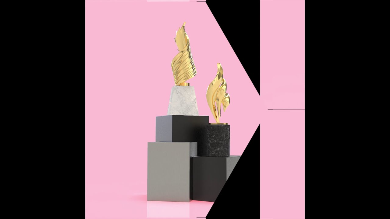 Society Awards Custom Trophy Renderings