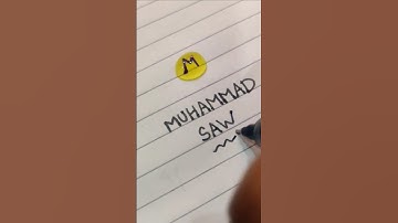 BUBBLE NAME #muhammad#shorts#deepindiy#calligraphy #bubbleletters#nameart #bubble#diybubble#video