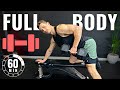 60 MINUTE DUMBBELL FULL BODY WORKOUT | FOLLOW ALONG