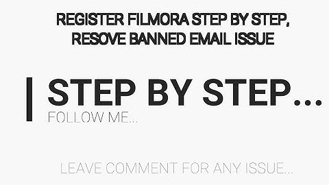 Register WonderShare Filmora 9| by pass banned Email  and Internet Connection issues Resolved