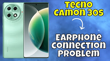 Earphone Connection Problem / Headphone Jack not Working Tecno Camon 30s