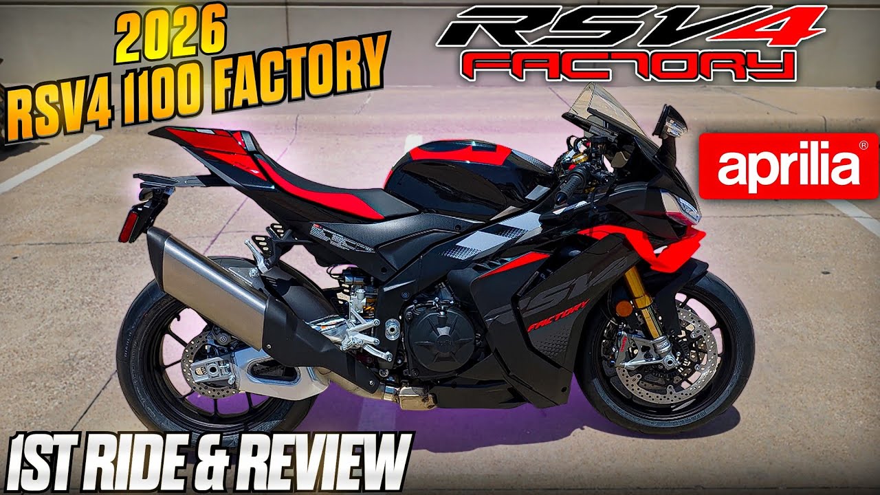 2026 Aprilia RSV4 1100 FACTORY 1st Ride & Review | The New King of HP for 1 Liter Sportbikes!