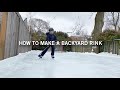 How to Build a Backyard Rink. From Basic Dad