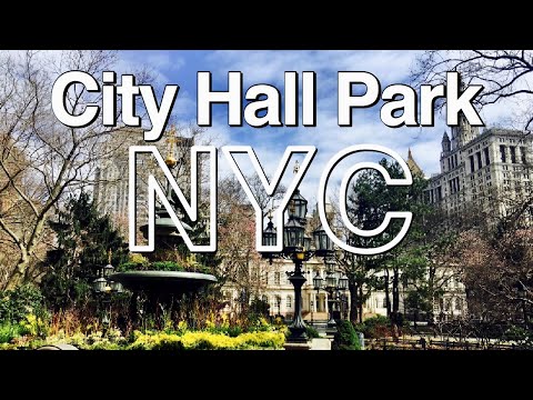 Video: City Hall Park på Manhattan