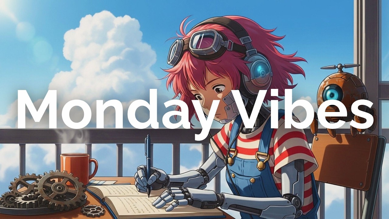 Monday Vibes 🌈 cheerful lofi for reading