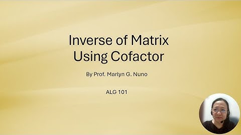 Inverse of Matrix using cofactor expansion