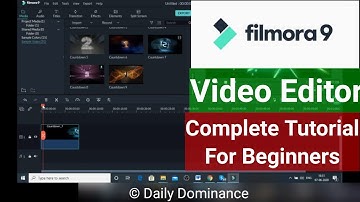 Filmora9 Full Video Editing Tutorial For Beginners (Part 1)- 2020