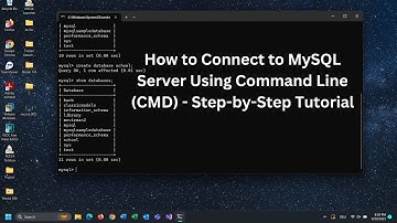 How to Connect to MySQL Server Using Command Line (CMD) - Step-by-Step Tutorial