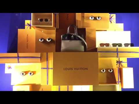 Winking Window Display by Louis Vuitton at Saks - YouTube