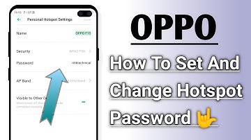 OPPO Phone How To Set And Change Hotspot Password 🤟