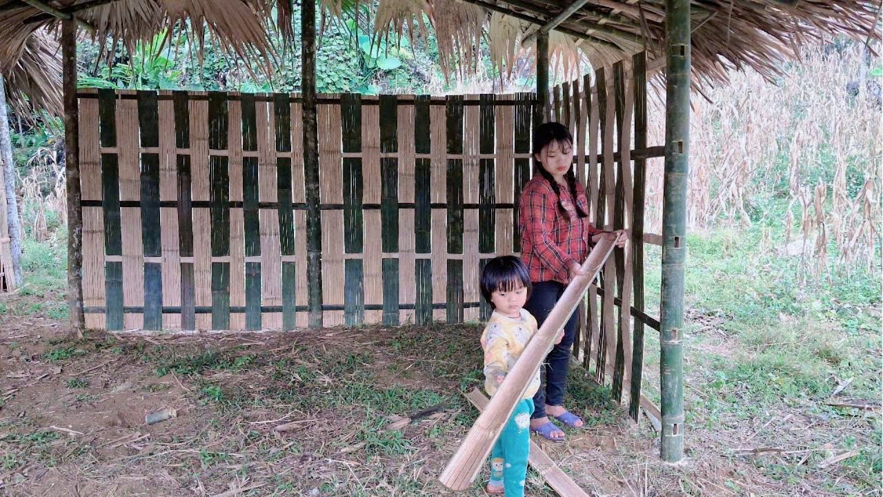 Unbelievable: Single Mother Builds Bamboo House in the Forest Without ...