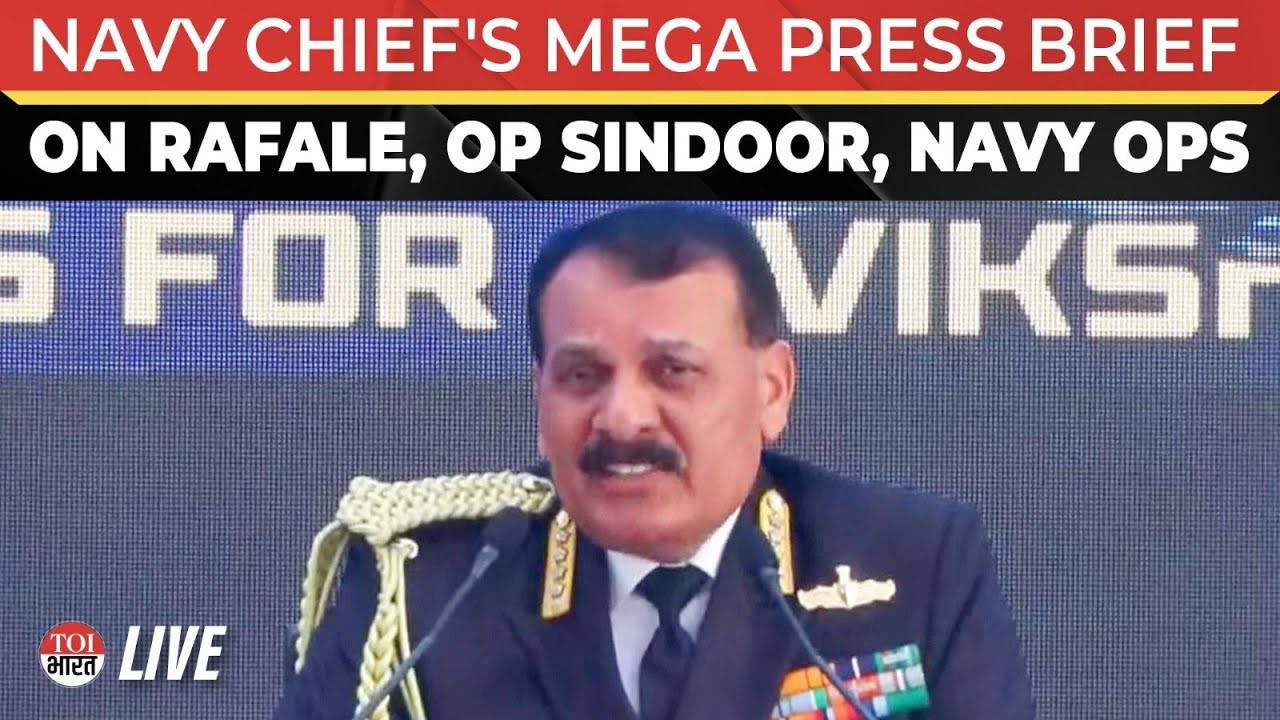 LIVE: Navy Chief Dinesh Tripathi Holds Indian Navy's Annual Press Conference In New Delhi | Rafale