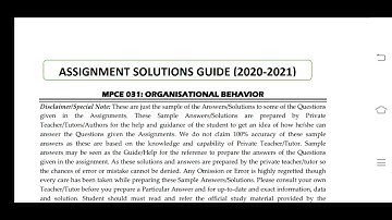 MPCE 031 Ignou Solved Assignment 2020-21