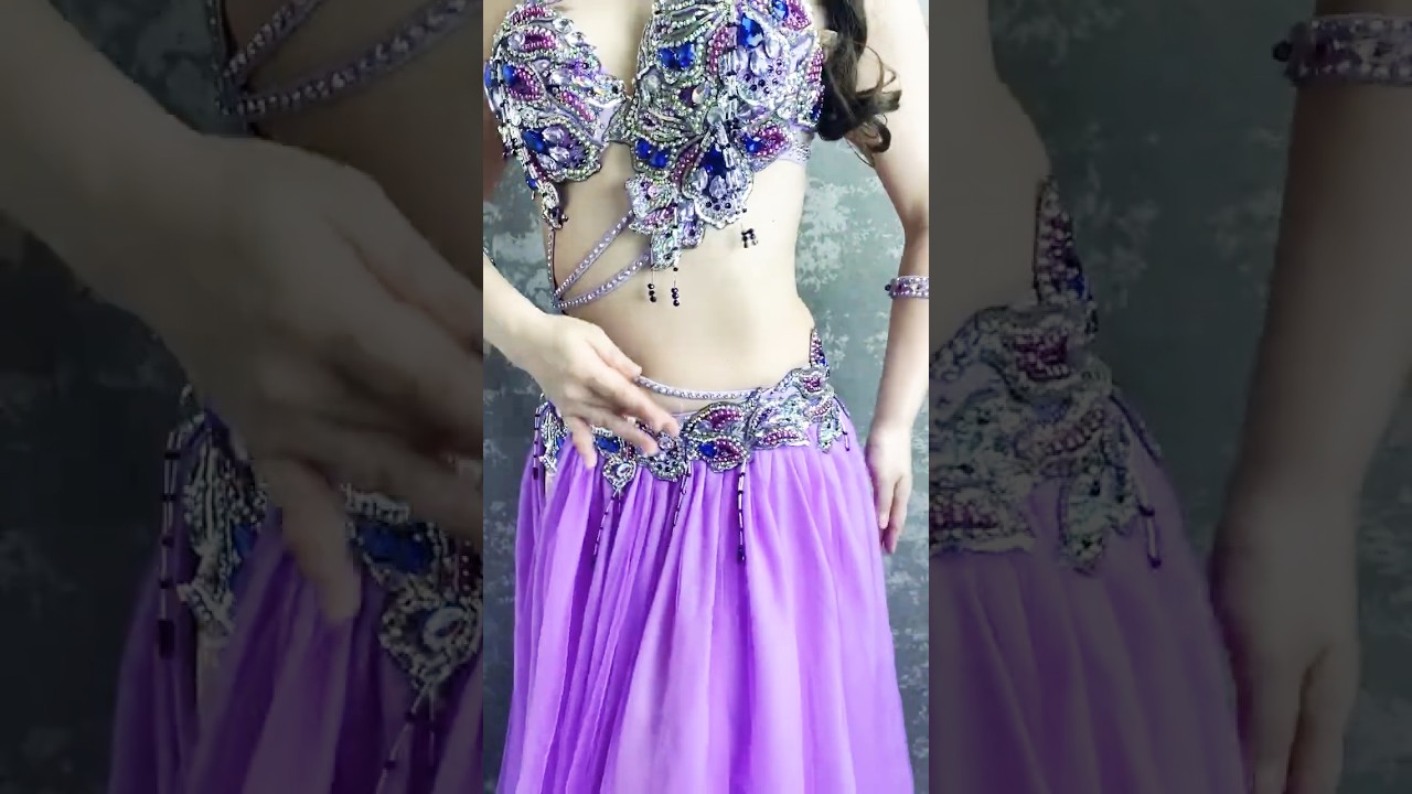 ベリーダンス衣装 ピンキッシュパープル (M-L) CT0146 - bachata