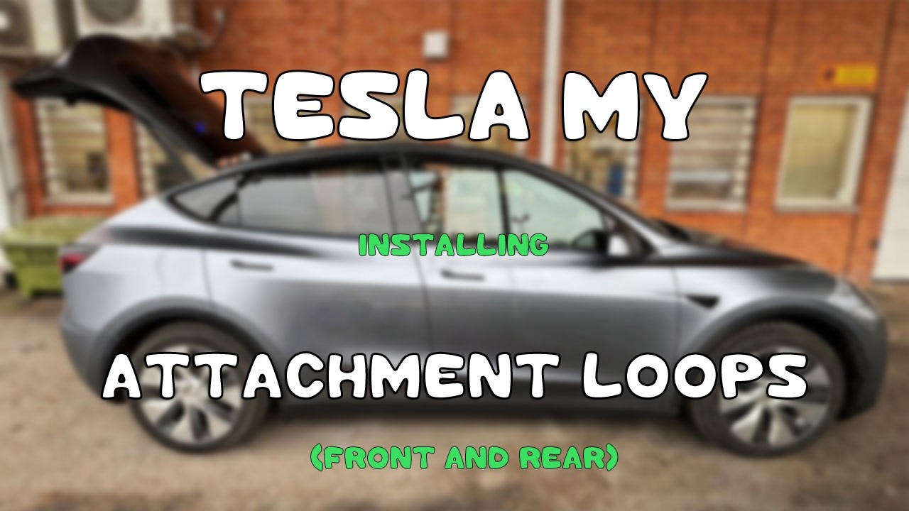 Tesla Model Y - Installing attachment loops (front and rear)