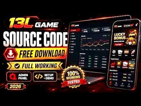 13L Game Source Code Free Download  Full Working Admin Panel + Complete Setup Tutorial & Demo 2026!