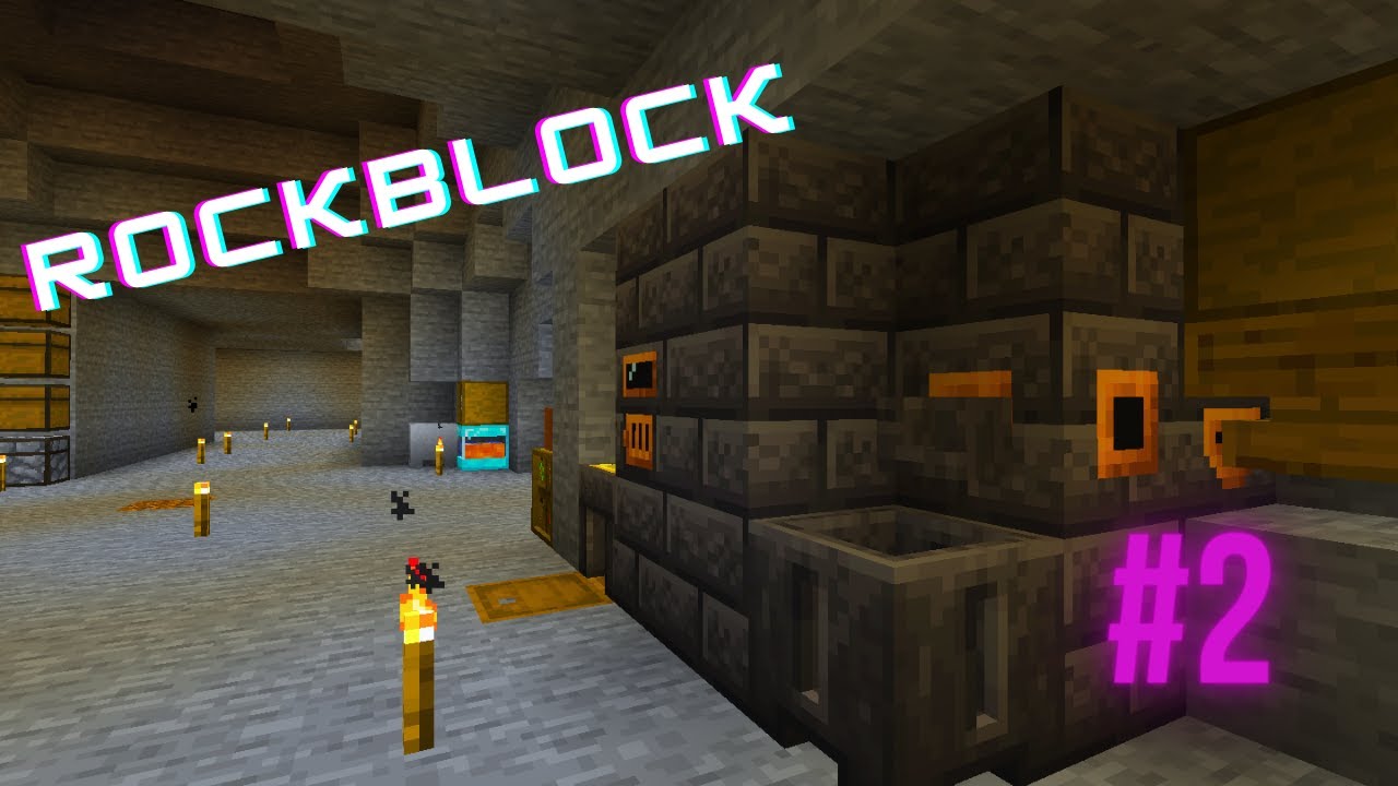 Começamos a duplicar minerios Minecraft Rockblock 2 YouTube