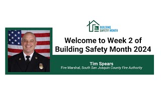 Building Safety Month 2024: Week 2 with Tim Spears