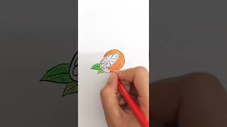 coloring page A slice of orange