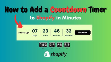 How to Add a Countdown Timer to Shopify store in Minutes| No coding required
