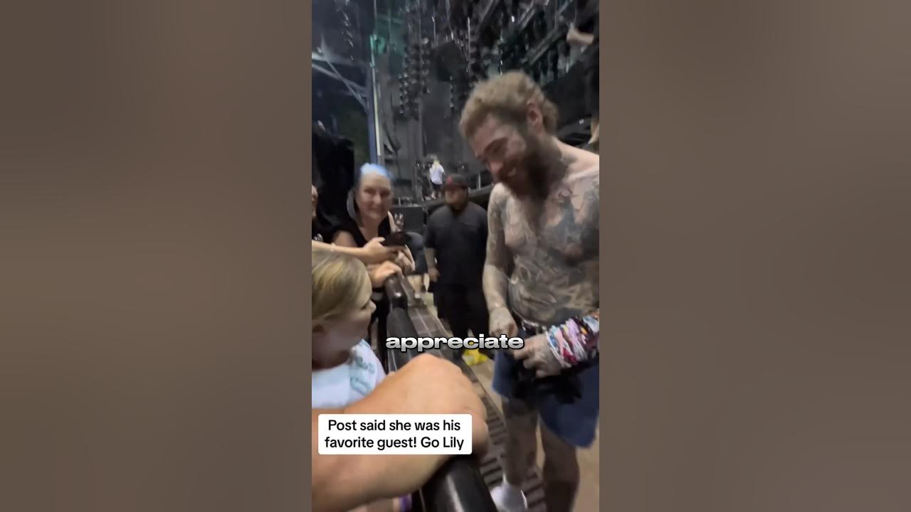 Post Malone Made A Little Girl Cry #shorts Post Malone Made A Little Girl Cry #shorts